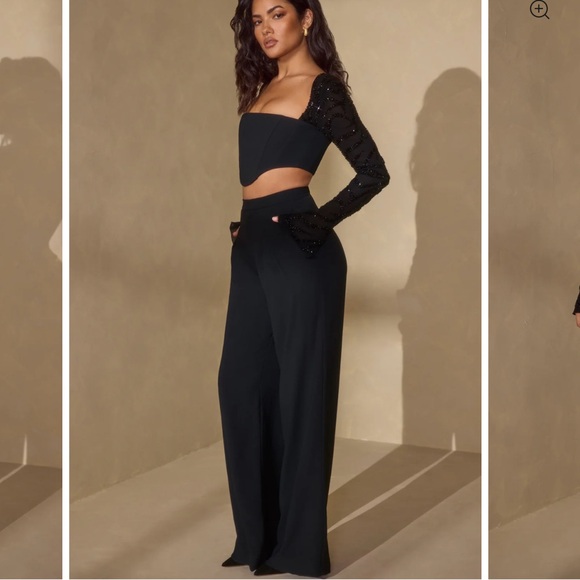 Oh Polly Astra Embellished Corset Black - Picture 9 of 11